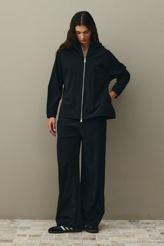 Kapüşonlu Light Touch Takım Siyah