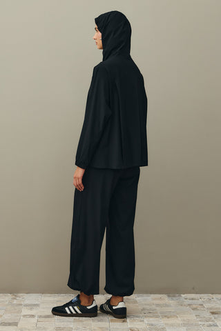 Kapüşonlu Light Touch Takım Siyah