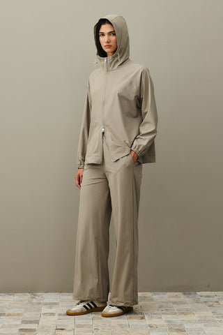 Kapüşonlu Light Touch Takım Vizon