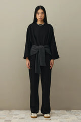 Square Piece Scarf Anthracite