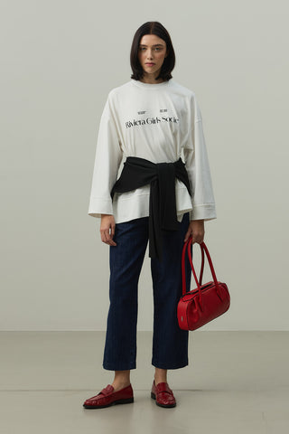 Kare Parçalı Atkı Siyah