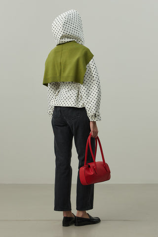 Kare Parçalı Atkı Yeşil