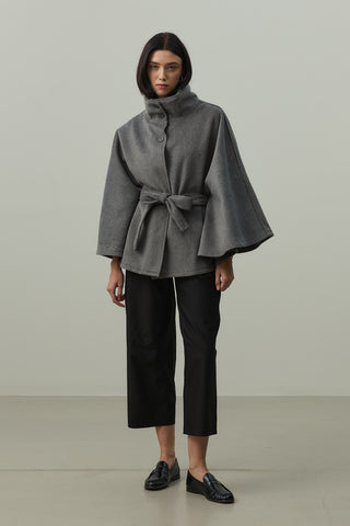 Kaşe Panço Ceket Antrasit