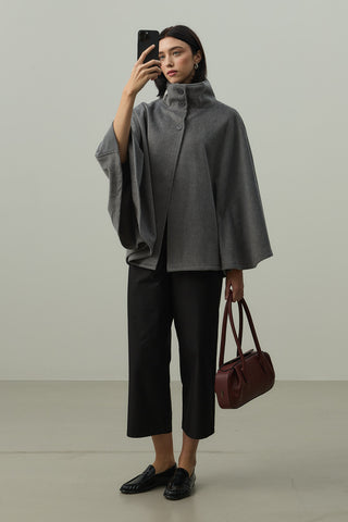 Kaşe Panço Ceket Antrasit