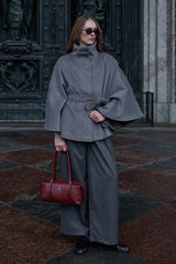 Kaşe Panço Ceket Antrasit