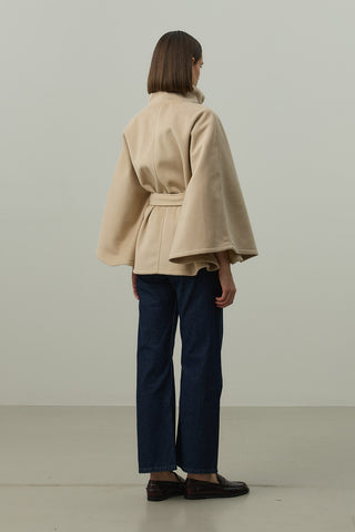 Kaşe Panço Ceket Bej