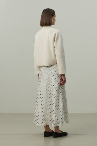 Kemer Detaylı Kaşe Ceket Taş