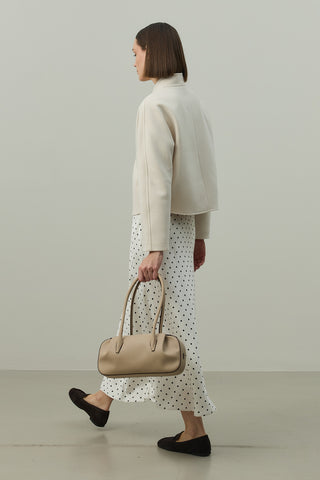 Kemer Detaylı Kaşe Ceket Taş