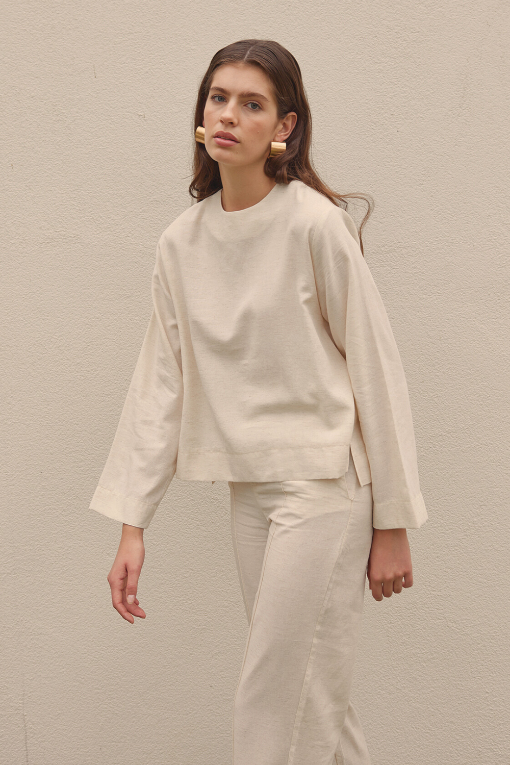 Linen Blouse Beige