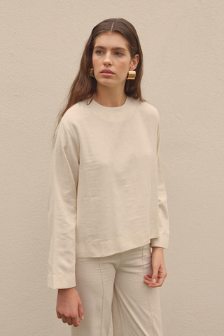 Linen Blouse Beige