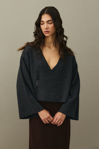 Kimono Hırka Antrasit