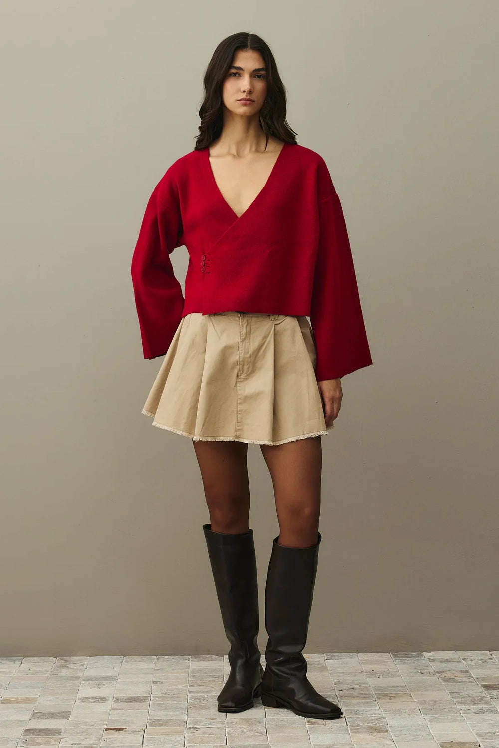 Kimono Cardigan Red