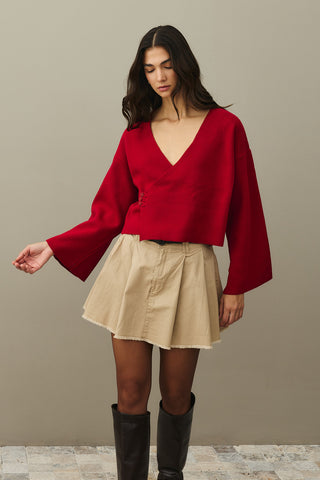 Kimono Hırka Kırmızı