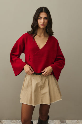 Kimono Hırka Kırmızı