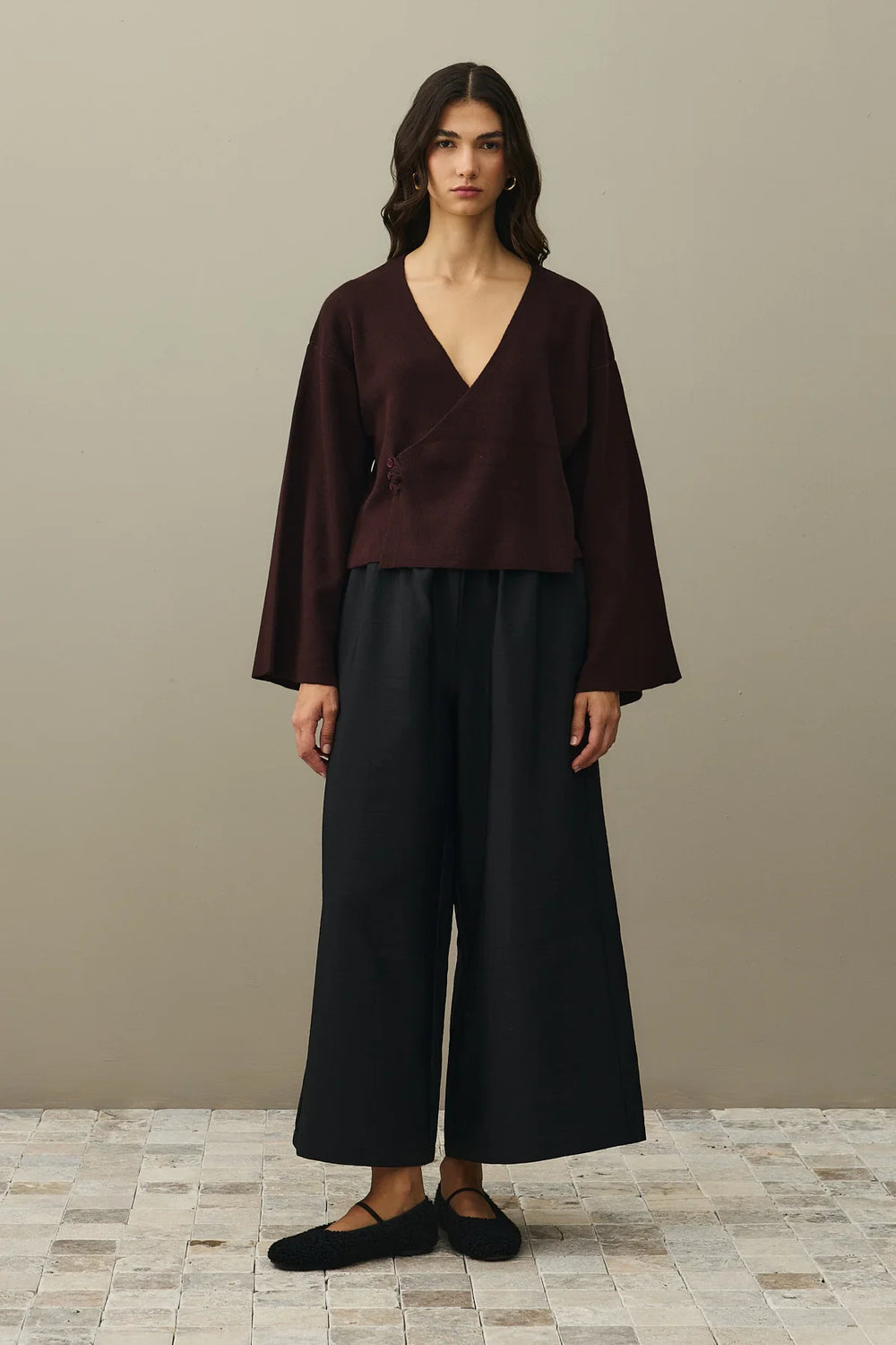 Kimono Cardigan Plum