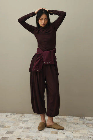 Kısa Bomber Ceket Bordo