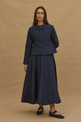Kısa Pensli Ceket Lacivert - Fahhar Design