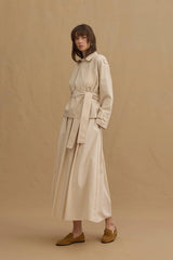 Kısa Trençkot Ekru