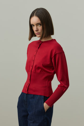 Korse Kesim Hırka Kırmızı