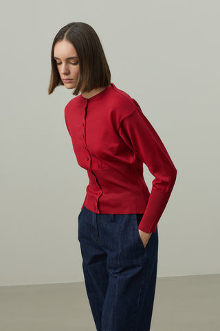 Korse Kesim Hırka Kırmızı