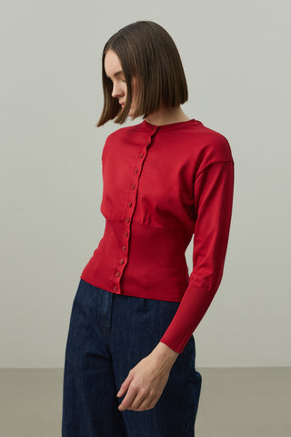 Korse Kesim Hırka Kırmızı