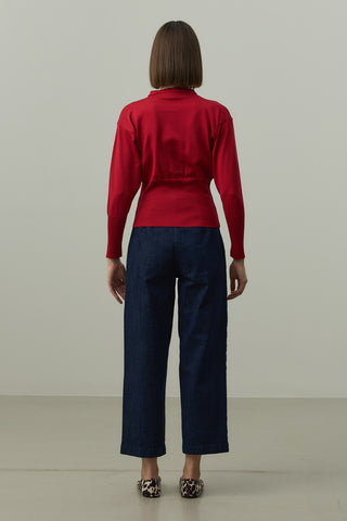 Korse Kesim Hırka Kırmızı