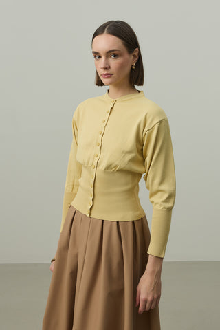 Korse Kesim Hırka Sarı