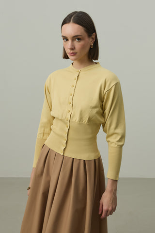 Korse Kesim Hırka Sarı