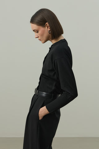 Korse Kesim Hırka Siyah