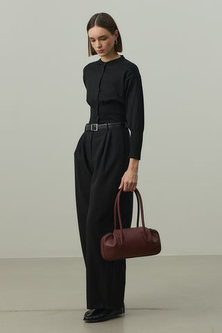 Korse Kesim Hırka Siyah