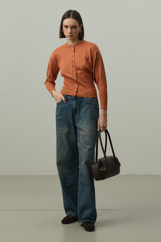 Korse Kesim Hırka Turuncu