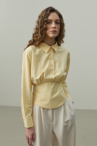 Korseli Gömlek Sarı