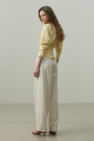 Korseli Gömlek Sarı