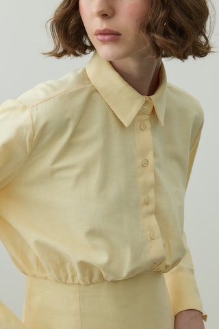 Korseli Gömlek Sarı
