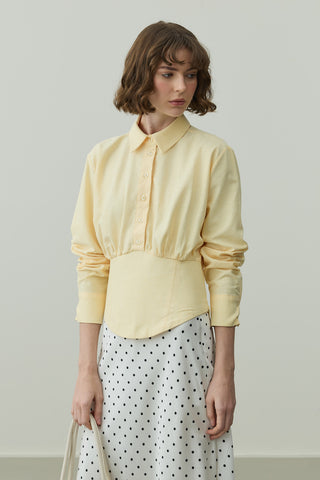 Korseli Gömlek Sarı