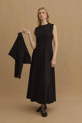 Kruvaze Ceket Elbise Takım Siyah - Fahhar Design