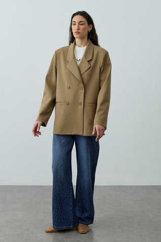 Kruvaze Oversize Blazer Camel