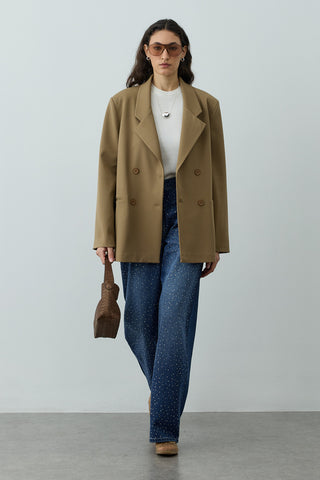 Kruvaze Oversize Blazer Camel