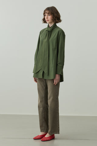Kuşaklı Gömlek Yeşil