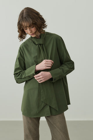 Kuşaklı Gömlek Yeşil