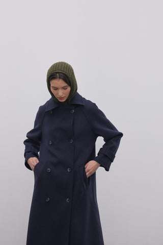 Lastik Örgülü Balaclava Başlık Haki - Fahhar Design