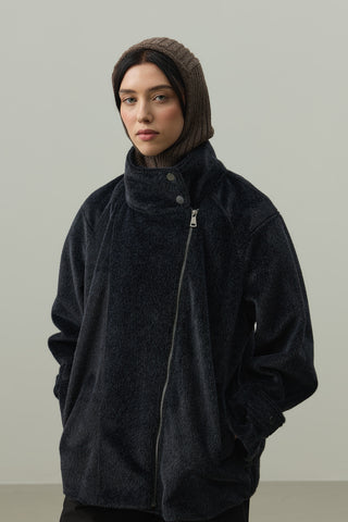 Lastik Örgülü Balaclava Başlık Kahverengi