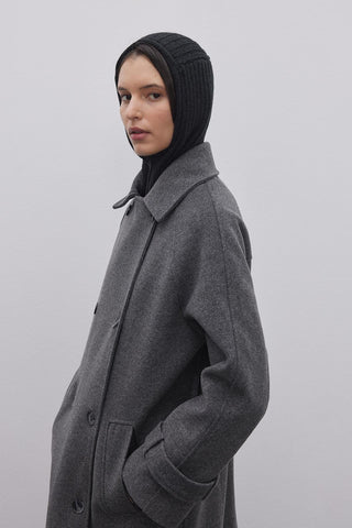 Lastik Örgülü Balaclava Başlık Siyah - Fahhar Design