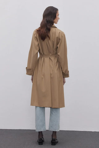 Maxi Trenç Gömlek Camel - Fahhar Design