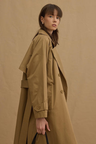 Maxi Trençkot Camel
