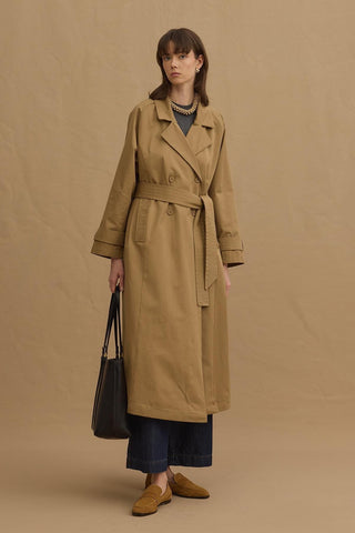 Maxi Trençkot Camel