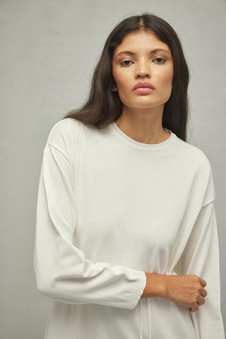 Merserize Basic Elbise Ekru - Fahhar Design