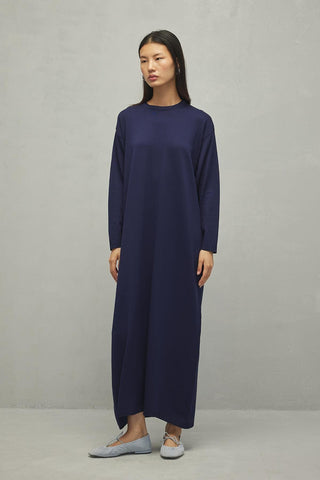 Merserize Basic Elbise Lacivert - Fahhar Design