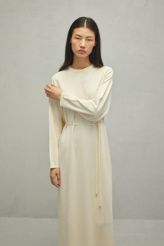 Merserize Basic Elbise Vanilya - Fahhar Design