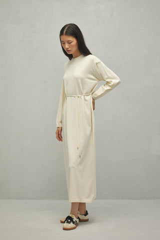 Merserize Basic Elbise Vanilya - Fahhar Design